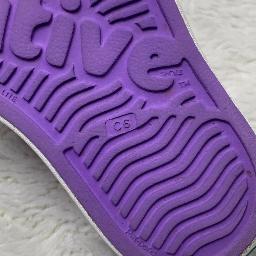 Native Purple Slip-On Water Friendly Toddler Shoes